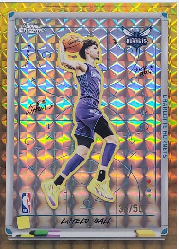 LaMelo Ball [Refractor Gold Geometric] #XW-7