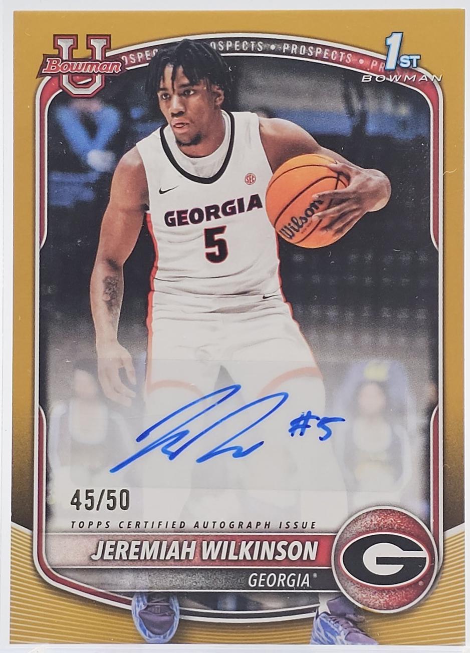 Jeremiah Wilkinson #PA-JW 2025-26 Bowman Basketball Paper Prospects Retail Autographs