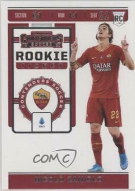 Nicolo Zaniolo #RT-40 Soccer Cards 2019 Panini Chronicles Contenders Rookie Ticket