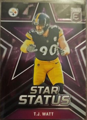 T. J. Watt #5 Football Cards 2023 Panini Donruss Elite Star Status