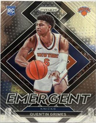 Quentin Grimes #19 Basketball Cards 2021 Panini Prizm Emergent