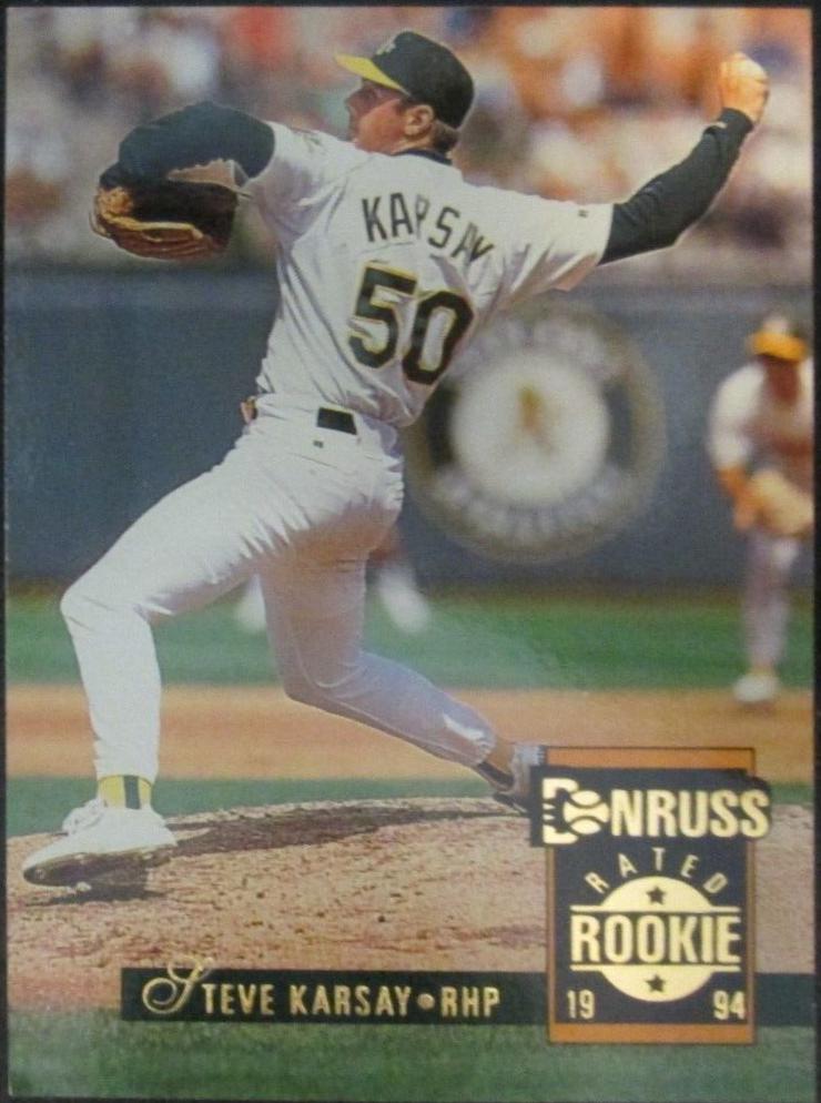 Steve Karsay #197 Baseball Cards 1994 Donruss