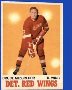 Bruce MacGregor #27 Hockey Cards 1970 O-Pee-Chee