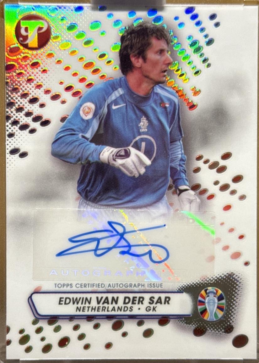 Edwin van der Sar #PA-EV 2023 Topps Pristine Road To Euro 2024 Autograph Soccer