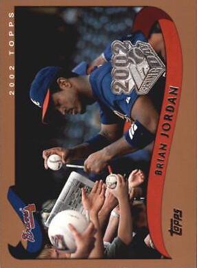 Brian Jordan #28 Baseball Cards 2002 Topps Opening Day