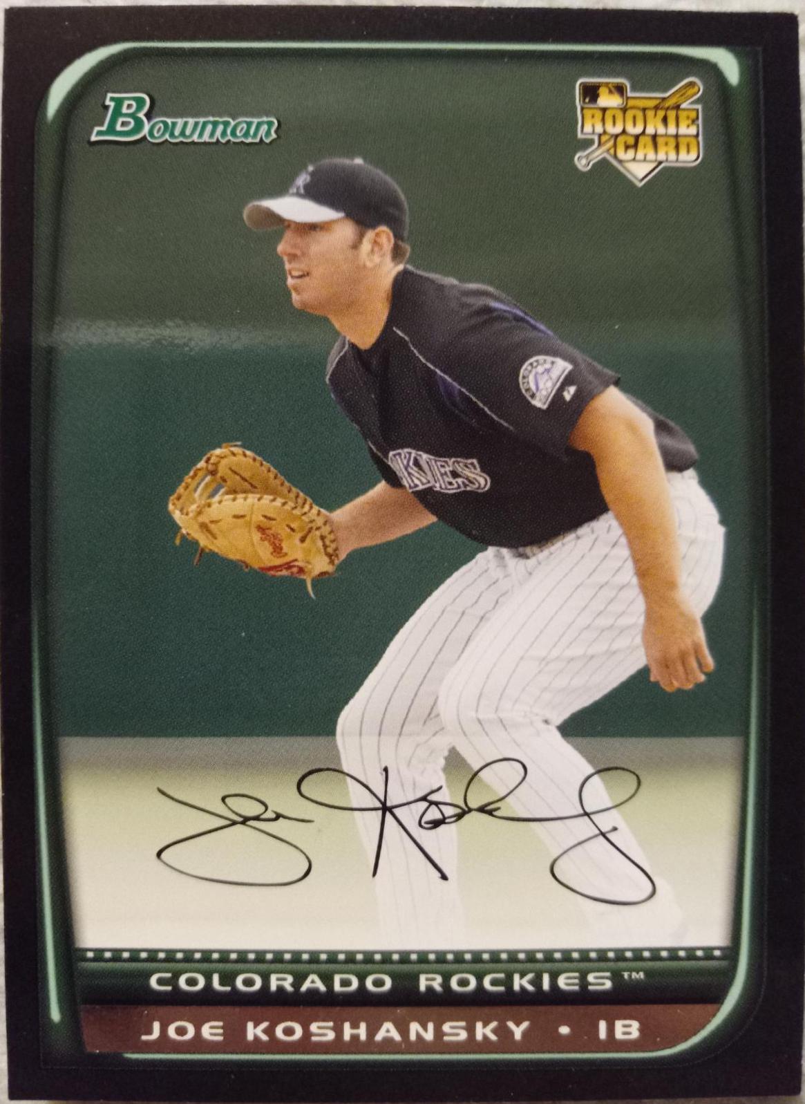 Joe Koshansky #206 Baseball Cards 2008 Bowman