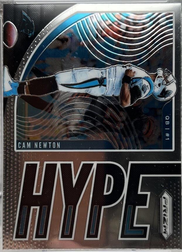Cam Newton #H-CM Football Cards 2019 Panini Prizm Hype