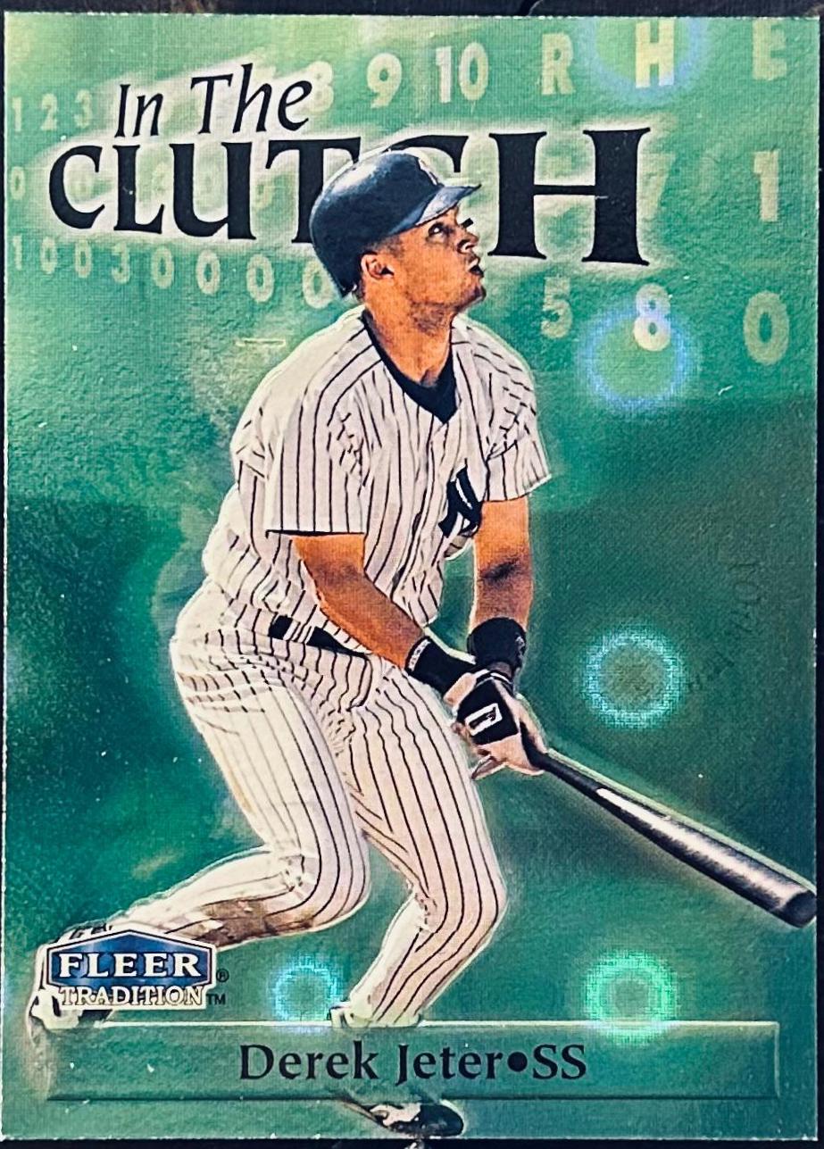 Derek Jeter #9 Baseball Cards 1998 Fleer Tradition In the Clutch