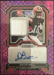 David Bell [Purple Power] #RPA-DB Football Cards 2022 Panini Prizm Rookie Patch Autographs Prices