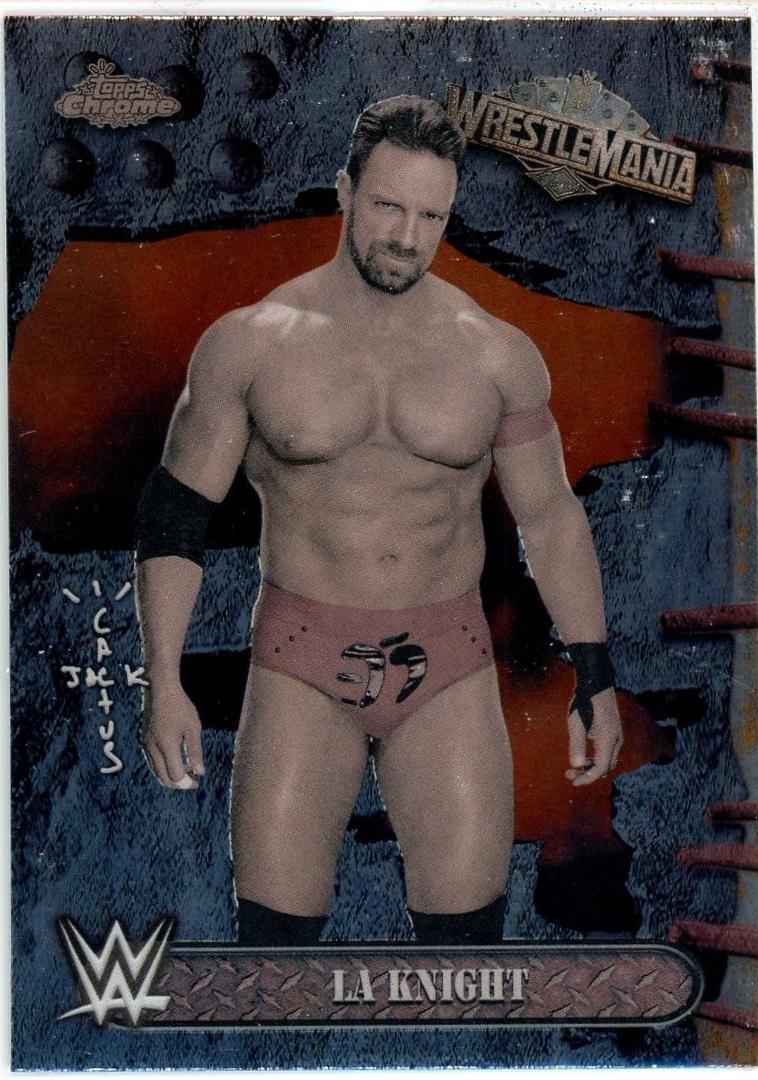 LA Knight #12 Wrestling Cards 2025 Topps Chrome WWE Cactus Jack