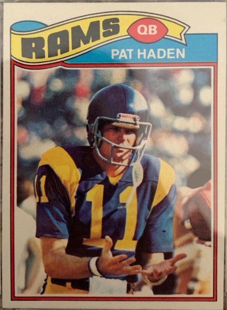 Pat Haden #18 Football Cards 1977 Topps
