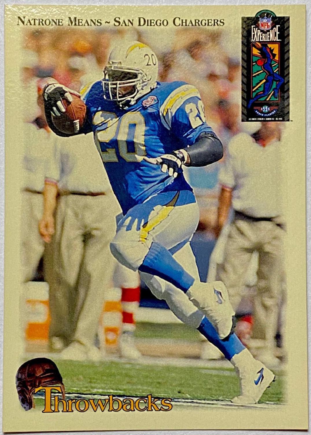 Natrone Means Football Cards 1994 Classic NFL Experience Limited Edition Super Bowl XXVIII Bonus