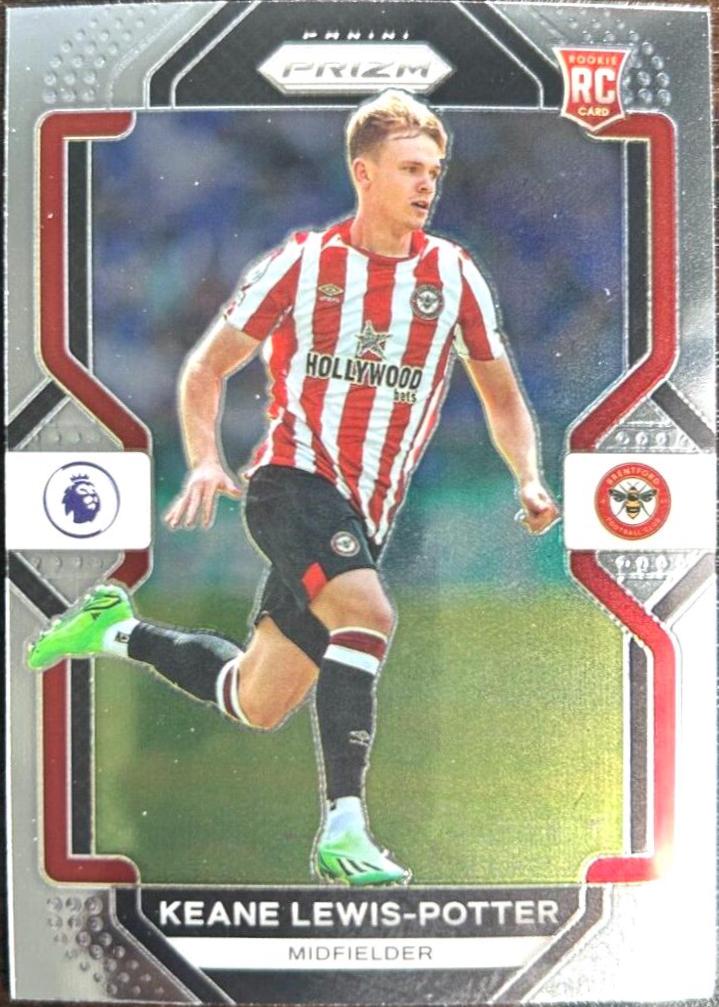 Keane Lewis Potter #45 Soccer Cards 2022 Panini Prizm Premier League