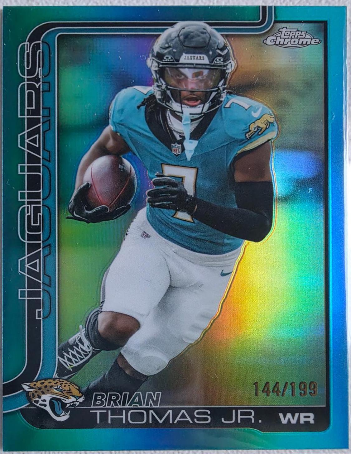 Brian Thomas Jr. [Aqua Refractor] #135