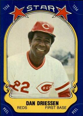 Dan Driessen #22 Baseball Cards 1981 Fleer Star Stickers