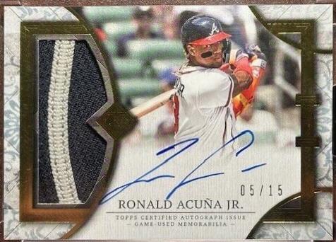Ronald Acuna Jr. #TCPA-RA2 2024 Topps Transcendent Collection Patch Autograph Baseball
