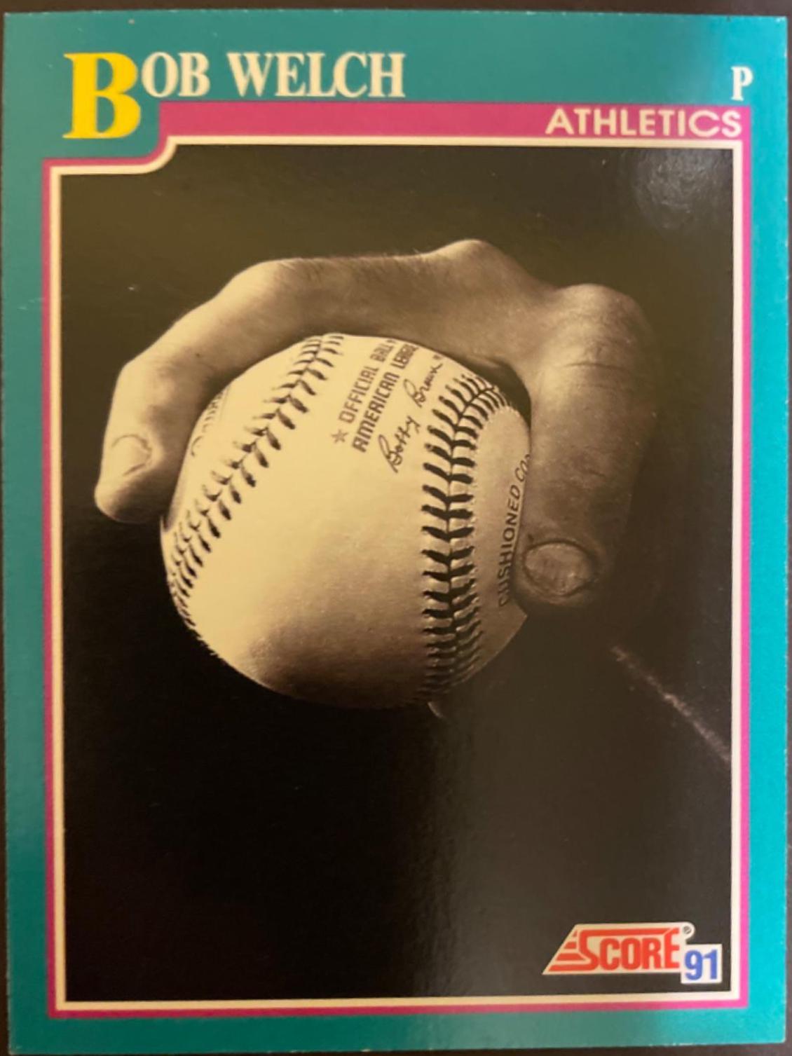 Bob Welch #568 Baseball Cards 1991 Score