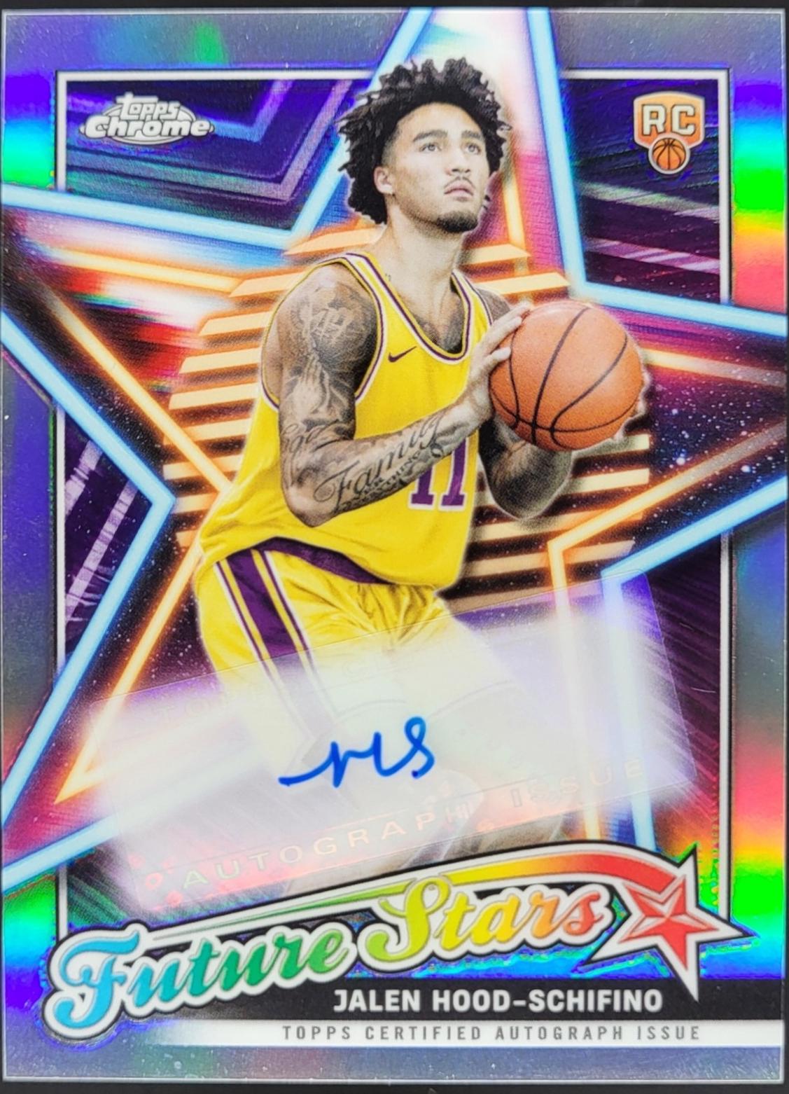 Jalen Hood-Schifino #FSA-JHS Basketball Cards 2023 Topps Chrome Future Stars Autograph