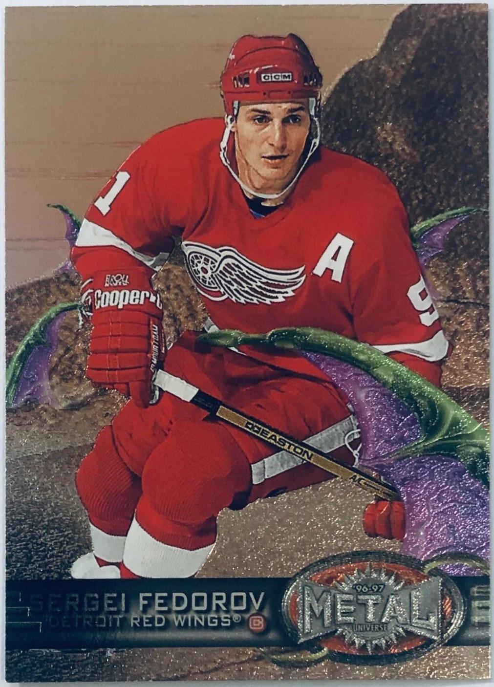 Sergei Fedorov #45 Hockey Cards 1996 Skybox Metal Universe