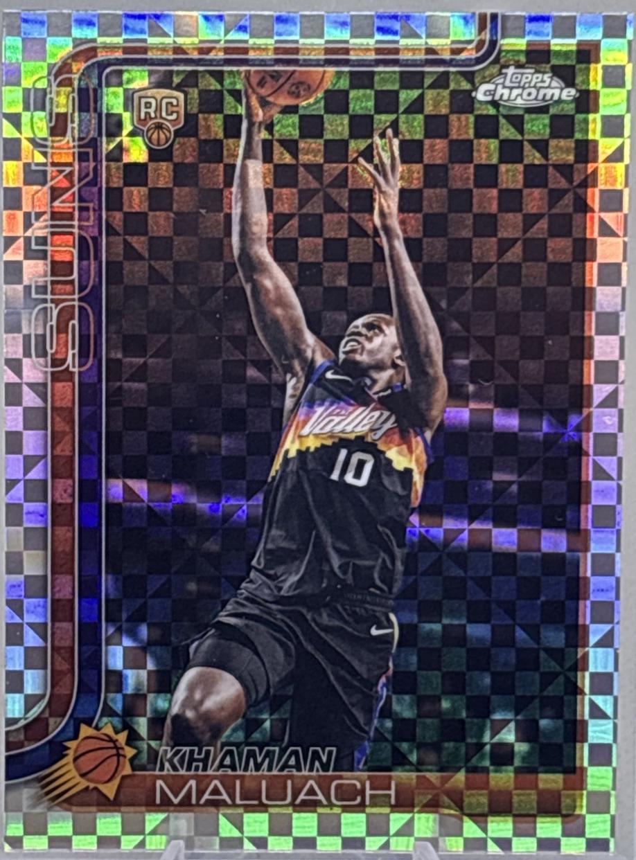 2025 Topps Chrome Update Khaman Maluach [X-Fractor] #160 card