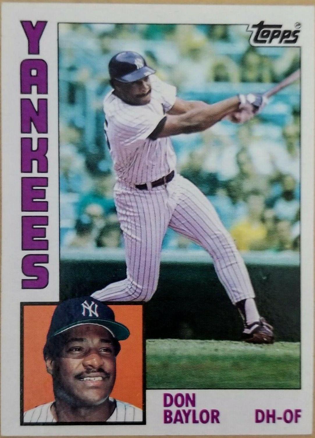Don Baylor #335 Baseball Cards 1984 Topps