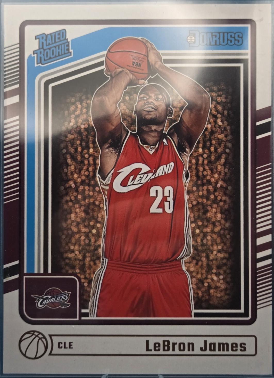 LeBron James #5 Basketball Cards 2024 Panini Donruss Retro Rated Rookie Box Topper
