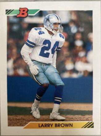Larry Brown #42 Football Cards 1992 Bowman