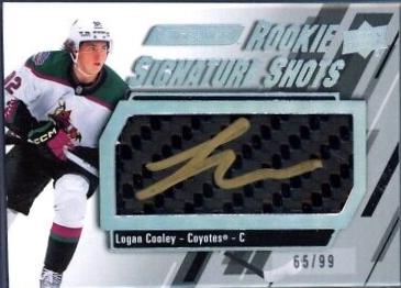 Logan Cooley #RSS-LC Hockey Cards 2023 Upper Deck Engrained Rookie Signature Shots