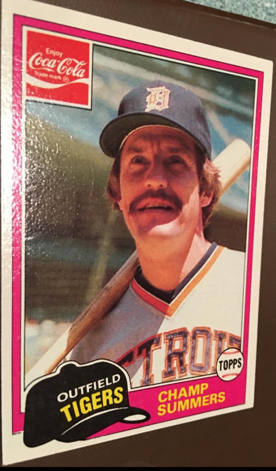 Champ Summers #1 Baseball Cards 1981 Coca Cola