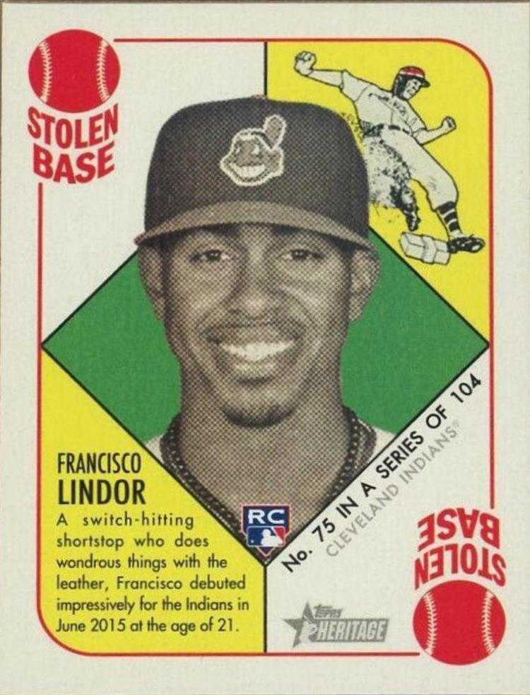 Francisco Lindor [Mini Black Back] #75