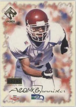 Alex Bannister #166 2001 Pacific Private Stock Football