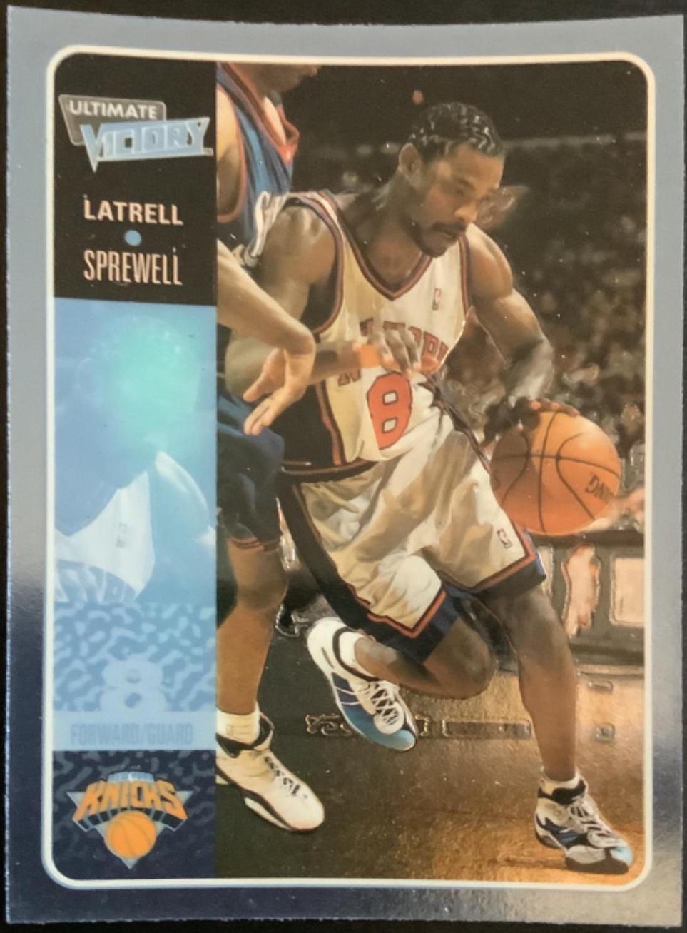 Latrell Sprewell #38 Basketball Cards 2000 Ultimate Victory