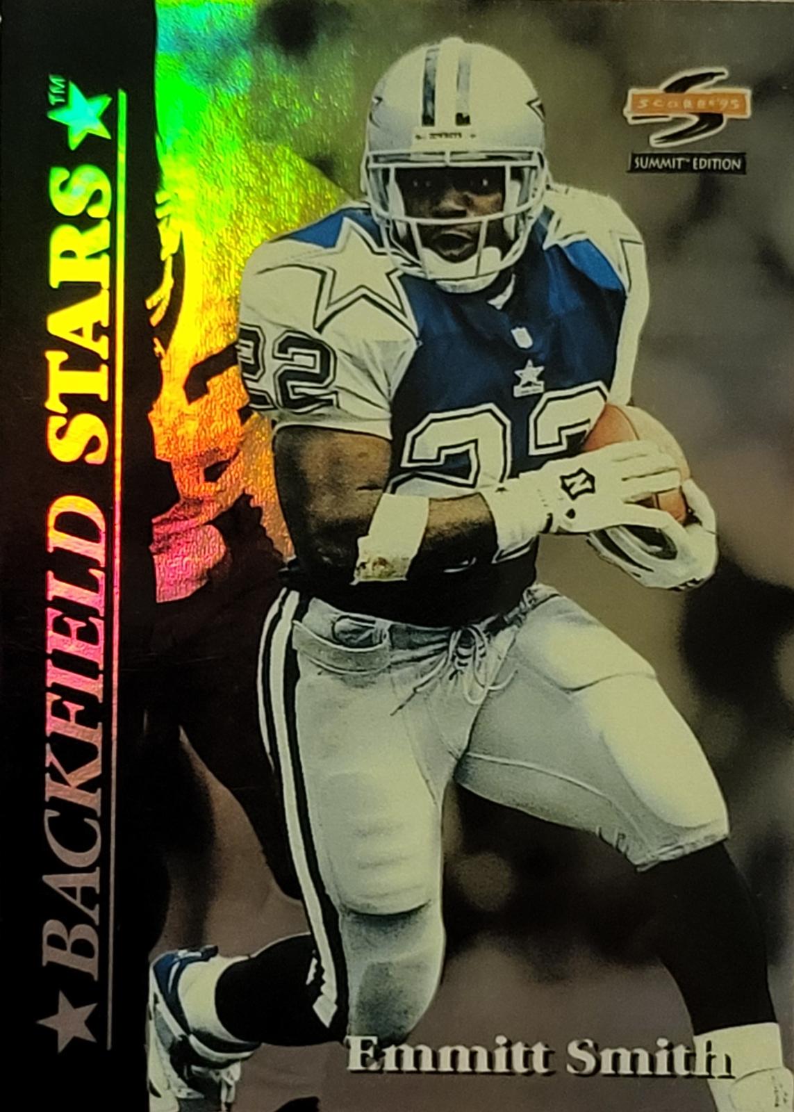 Emmitt Smith #1 Football Cards 1995 Summit Backfield Stars