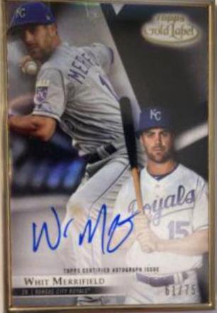 Whit Merrifield #FA-WM 2018 Topps Gold Label Baseball Framed Autographs