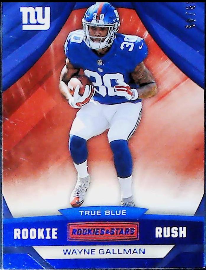 Wayne Gallman #10 Football Cards 2021 Panini Rookies and Stars Rush