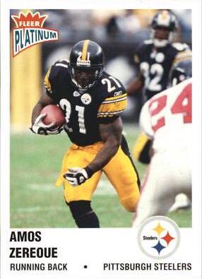 Amos Zereoue #3 Football Cards 2003 Fleer Platinum
