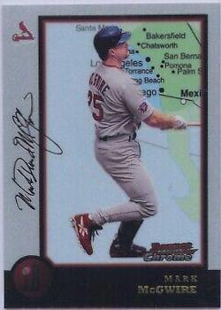 Mark McGwire #5 Baseball Cards 1998 Bowman Chrome International