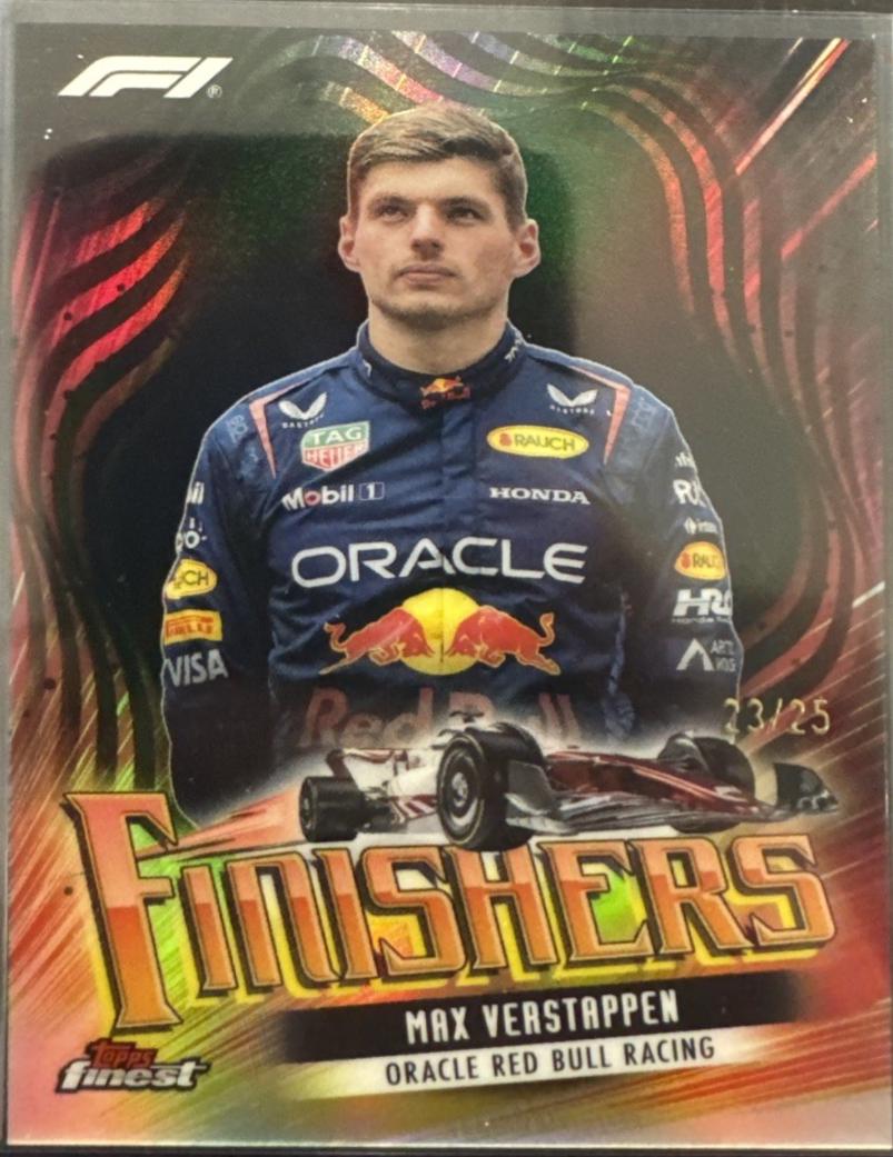 Max Verstappen #FIN-1 Racing Cards 2024 Topps Finest Formula 1 Finishers