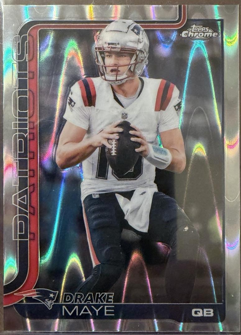 Drake Maye [Yellow Wave Refractor] #207