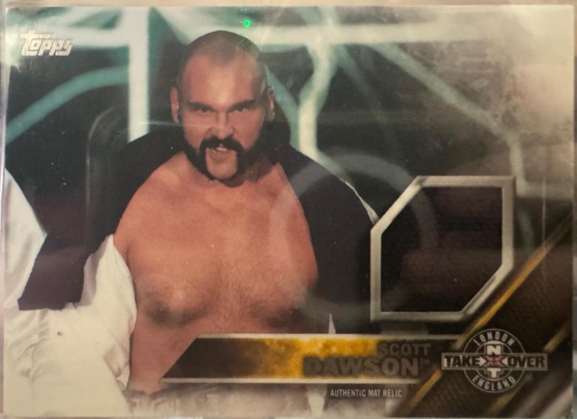Scott Dawson Wrestling Cards 2016 Topps WWE NXT Takeover Brooklyn Mat Relics
