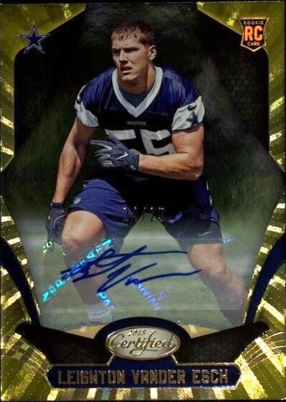 Leighton Vander Esch [Autograph Gold Etch] #155