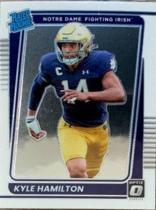 Kyle Hamilton #4 Football Cards 2022 Panini Chronicles Draft Picks Donruss Optic Rated Rookie