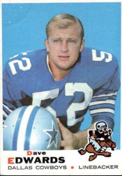 Dave Edwards #210 Football Cards 1969 Topps
