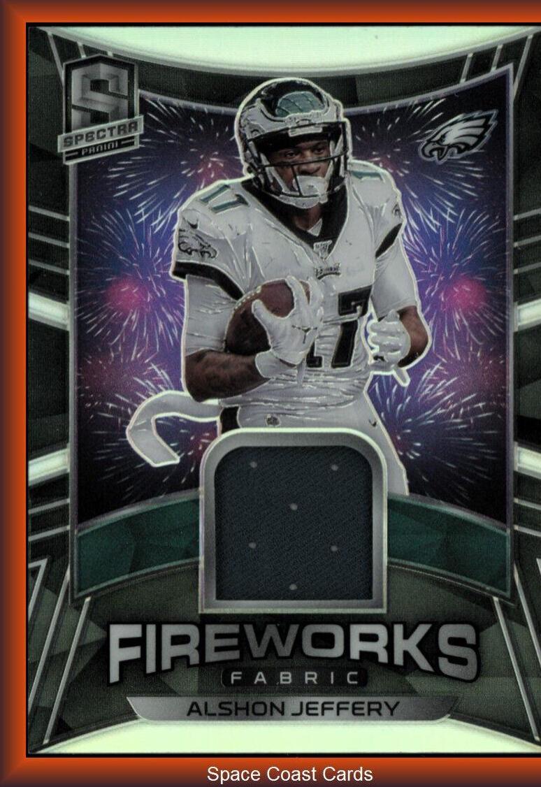 Alshon Jeffery #17 Football Cards 2020 Panini Spectra Fireworks Fabric
