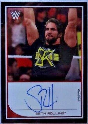 Seth Rollins Wrestling Cards 2016 Topps WWE Autographs