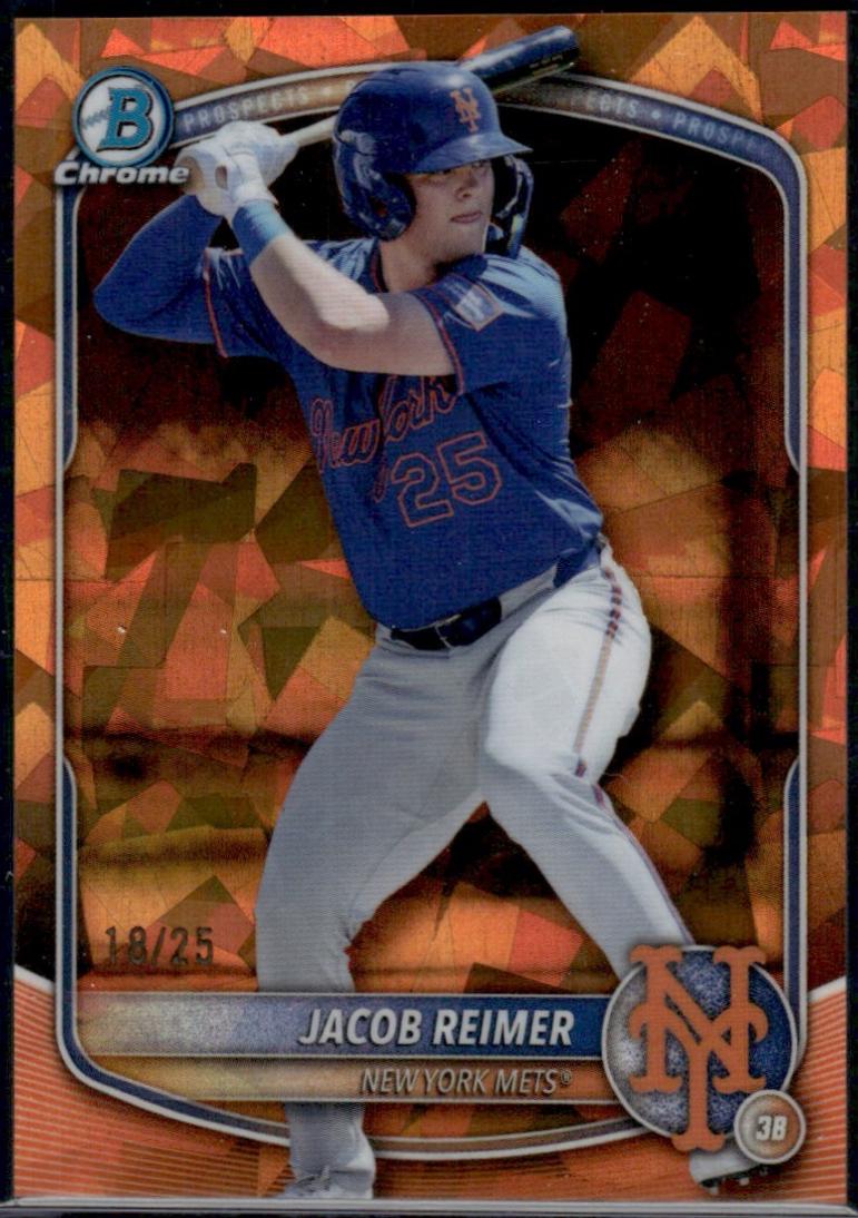 Jacob Reimer [Orange] #BDC-188 Prices | 2025 Bowman Draft Sapphire ...