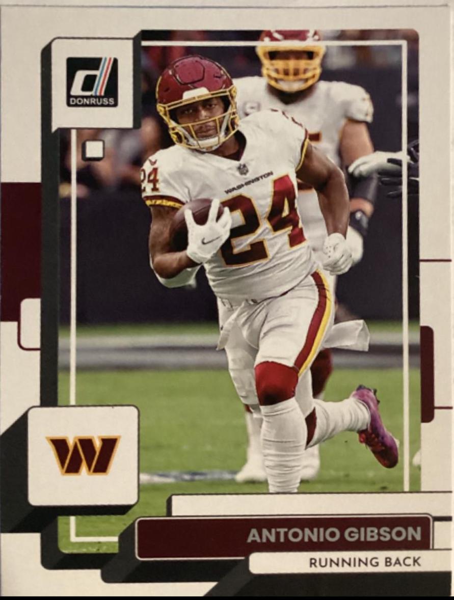 Antonio Gibson #196 2022 Panini Donruss Optic Football