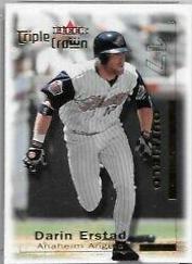 Darin Erstad #20 Baseball Cards 2001 Fleer Triple Crown