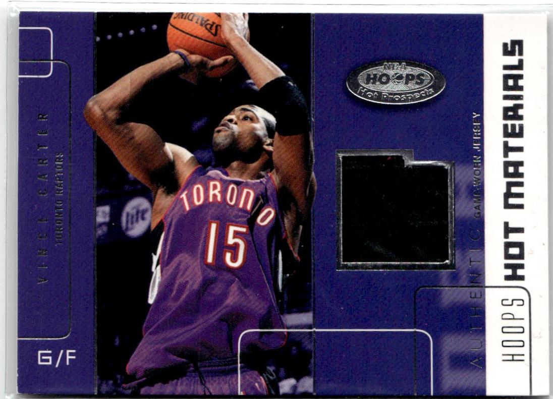 Vince Carter #HM-VC 2002-03 Hoops Hot Prospects Basketball Hot Materials