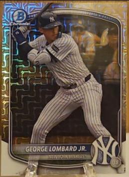2025 Bowman Chrome Prospects George Lombard Jr. [Mojo Mega Refractor] #BCP-164 card